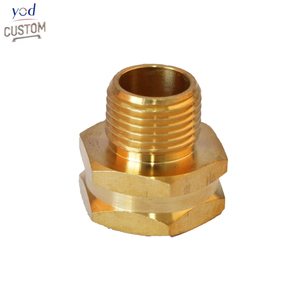 Componentes Personalizados YOD, Servicio <span class=keywords><strong>de</strong></span> Mecanizado CNC <span class=keywords><strong>de</strong></span> Precisión, Buje Hexagonal <span class=keywords><strong>de</strong></span> Latón para <span class=keywords><strong>Agua</strong></span>, Aire y Gas, 1/<span class=keywords><strong>4</strong></span>*1/8 a 1*<span class=keywords><strong>3</strong></span>/<span class=keywords><strong>4</strong></span> Pulgadas NPT BSPT - Product Image 1