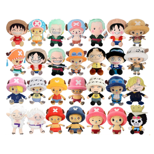 Nuevo Estilo Llavero Colgante de Peluche de 25cm con Figura de Anime, Muñeco de Peluche de Algodón Relleno de Dibujos Animados de Nika, Luffy, Chopper y Fruta del Diablo - Product Image 1