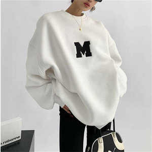 Sudadera con Capucha Super Dalian para Mujer, Nueva Moda, con Logotipo, Sudadera Gruesa de Terciopelo con Estampado de Logotipo - Product Image 1