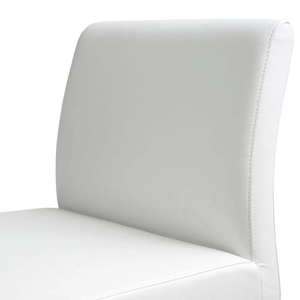 Tabouret de bar Blake en acier inoxydable blanc argenté ou blanc doré, robuste, pour bar à domicile ou salle à manger - Product Image 5