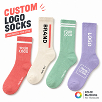 Chaussettes de sport personnalisées avec logo, chaussettes souples et extensibles pour l'exercice quotidien et la marche en plein air