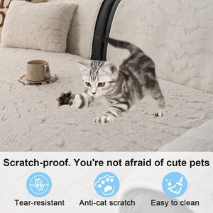 Coussin de canapé en fourrure de lapin, protège-canapé <span class=keywords><strong>anti</strong></span>-griffures <span class=keywords><strong>pour</strong></span> chat, adapté aux animaux domestiques, antidérapant, lavable, doux et moelleux, protection de meubles - Product Image 3