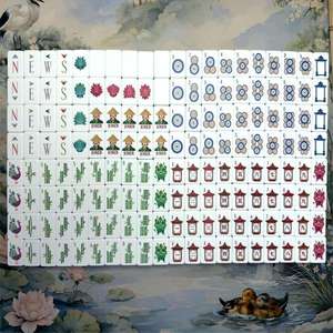 New Design Olive Green American Drake Mahjong Tile Set AcrylicTravel <b>Entertainment</b> American Design Mahjong Tiles for Table Game - Product Image 5