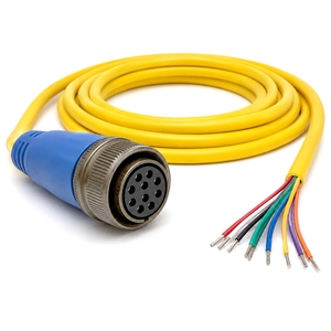 Cable de la serie MIL-<span class=keywords><strong>DTL</strong></span>-5015 de 10 pines MS3106A18-1P MS3106A18-1S a extremo de cable tipo Pigtail, solución de arnés de cableado con conector industrial MS5015 - Product Image 3