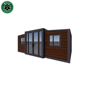 Vente en gros de maisons conteneurs modulaires en panneaux sandwich, 2-3 chambres, préfabriquées en kit, à assemblage rapide, mini-villa - Product Image 1