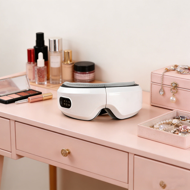 Portable Smart Eye Massager with Bluetooth Vibration & Music Player New Hot Compress & Heating Feature