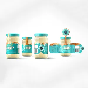 Autocollant d'étiquette auto-adhésif, logo d'impression numérique, imperméable, étiquette d'emballage de pot de miel, bouteille de nourriture de confiture, personnalisé
