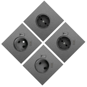 Interrupteur mural mécanique standard UE 1 gang 1 voie 2 voies <span class=keywords><strong>PC</strong></span> Blanc Or Gris Noir <span class=keywords><strong>16A</strong></span> 250V - Product Image 6