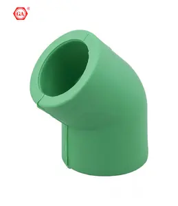 GA factory directly wholesale PPR 45 degree elbow PPR green knee for ppr pipe