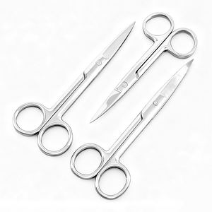 กรรไกรตัดผ้าก๊อซทางการแพทย์สแตนเลส กรรไกรผ่าตัดศัลยกรรมตกแต่งผิว กรรไกรผ่าตัดตา กรรไกรตรง/โค้ง - Product Image 2
