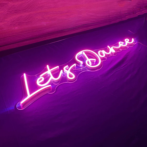 Letrero de neón personalizado Let's Dance, publicidad de Control remoto personalizada para decoración de habitación, regalo de cumpleaños, luces de neón para pared - Product Image 4