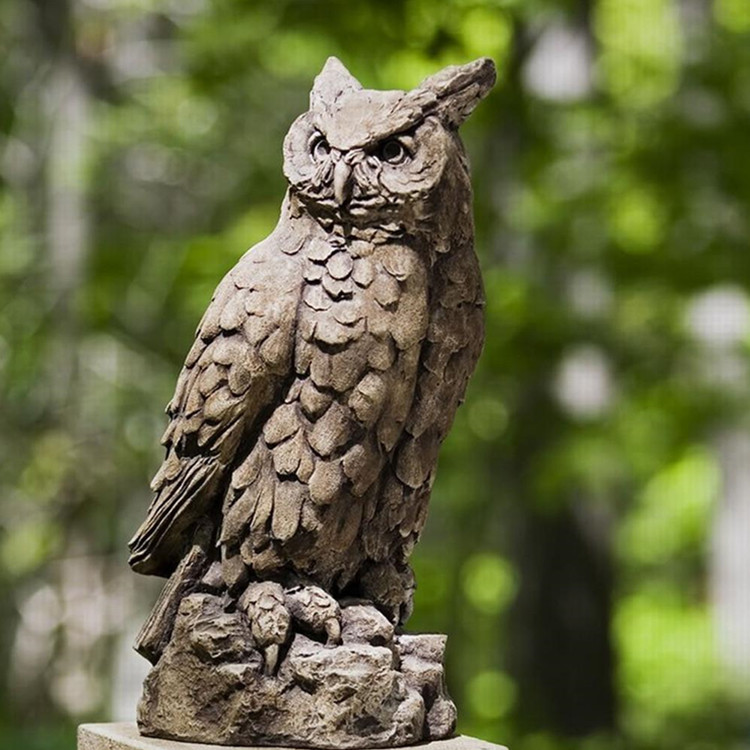 天然石フクロウ像庭の装飾大理石彫刻| Alibaba.com