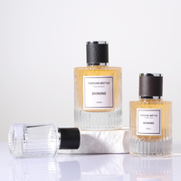 Bouteilles de parfum vides en verre de luxe vides à rayures verticales au meilleur prix