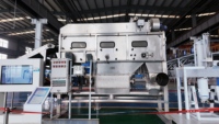 Machine de découpe automatique de sacs électriques, pour film plastique, armoire IP55, contrôlée par PLC, OEM ODM, protection interverrouillable, niveau de sécurité élevé