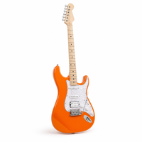 Guitare D-130S pour débutants, style ST, 6 cordes, corps plein, avec micros HSS, manche en érable, trémolo pour la performance
