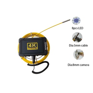 Boroscopio <span class=keywords><strong>de</strong></span> Tuberías <span class=keywords><strong>de</strong></span> 7 Pulgadas y 8 mm, Cámara Endoscópica Mini <span class=keywords><strong>de</strong></span> 720P con Cable <span class=keywords><strong>de</strong></span> Empuje <span class=keywords><strong>de</strong></span> 20 m - Product Image 1