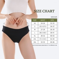Culottes menstruelles hipster taille basse pour femmes, réutilisables, taille ajustable, respirantes, en coton biologique, anti-fuites, sans coutures, antibactériennes
