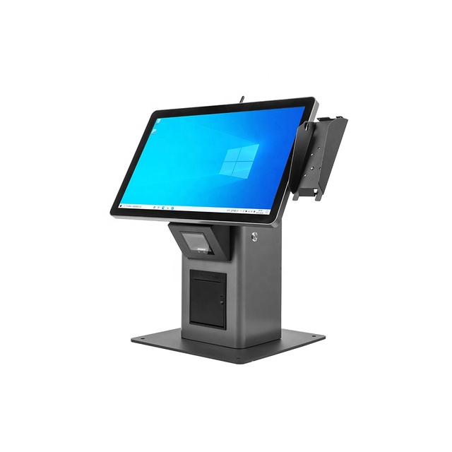 Desktop 21.5 Inch Touch Screen Display All-in-One PC Self Payment Kiosk with Printer Scanner SDK Function