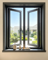 Ventana Abatible de Aluminio con Rotura de Puente Térmico, Insonorizada, Aislada, Impermeable y Antirrobo para Proyectos Residenciales y Villas