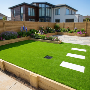 Césped artificial ecológico de primera calidad para paisajismo, jardines, campos deportivos, parques infantiles, hoteles y áreas verdes comerciales - Product Image 3