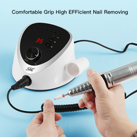 Perceuse à ongles électrique professionnelle SML 35000 tr/min ensemble de mèches d'affichage à LED perceuse à ongles forte pour manucure