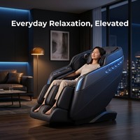 Fauteuil de massage corporel complet 2D avec mécanisme à 4 têtes, mode musique Bluetooth, zéro gravité, relaxation à domicile