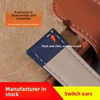 Bracelets de montre universels en cuir véritable Lionorm Vintage à dégagement rapide 16mm 18mm 20mm 22mm 24mm pour diverses marques de montres