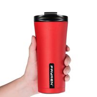 Gobelet à double paroi en acier inoxydable Tasse de voyage sous vide Gobelet à café Tasse thermique isolée en acier inoxydable avec couvercle rabattable