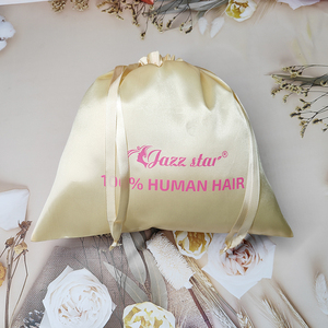 OEM saten İpek İpli çanta lüks peruk çanta saç paketleme saten saç çanta özel Logo - Product Image 4