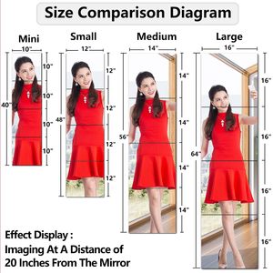 แผ่นกระจกอะคริลิคแบบไร้กรอบติดผนังกันแตกสำหรับห้องนอนออกแบบได้ตามต้องการ - Product Image 3