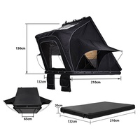 Tente de toit rigide en aluminium imperméable pour 2 personnes, 1 chambre, 4 saisons, pour SUV 4x4