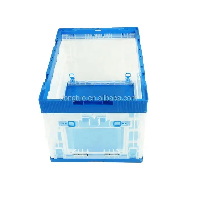 प्लास्टिक लिविंग रूम बिन बुक ढहने वाले भंडारण बॉक्स हार्ड प्लास्टिक बॉक्स पारदर्शी फोल्डेबल प्लास्टिक बॉक्स