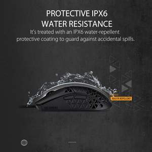 ทัฟ เกมมิ่ง เอ็ม 4 แอร์แบล็คเมาส์น้ำหนักเบา 16000 ดีพีไอเซ็นเซอร์ออปติคอล 11 ปุ่มตั้งโปรแกรมได้สำหรับเล่นเกมด้วยมือขวา - Product Image 3