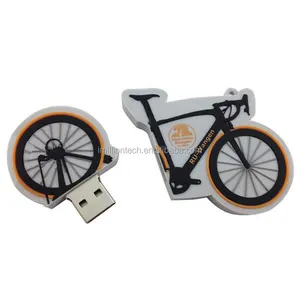 PVC USB gift Bicycle Flash Drive with bike memory stick