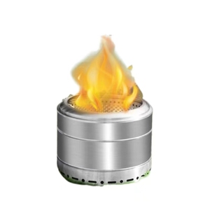 Smokeless Fire Pit Stainless <strong>Steel</strong> Round Stove Wood Burning Portable Indoor and <strong>Outdoor</strong> Firepit Camping Bonfire <strong>Fireplace</strong> - Product Image 1