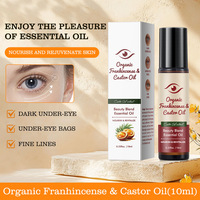 OEM/ODM Huile Essentielle de Graines de Ricin Biologique à Bille Froide, Parfum Bois de Santal, Anti-Rides, à l'Huile d'Olive, pour les Yeux