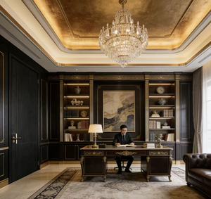 <span class=keywords><strong>Porte</strong></span> <span class=keywords><strong>intérieure</strong></span> en bois noir de luxe |   <span class=keywords><strong>Porte</strong></span> murale encastrée minimaliste moderne pour bureau de penthouse haut de gamme |   Insonorisé et durable - Product Image 2