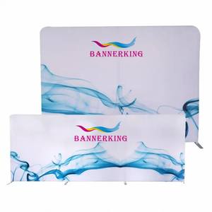 ฉากหลังผ้าตรงแบบมีโลโก้สั่งทำ ขนาด 8x8 ฟุต พร้อมขาตั้งอะลูมิเนียมทรงสี่เหลี่ยมสำหรับถ่ายภาพ - Product Image 3