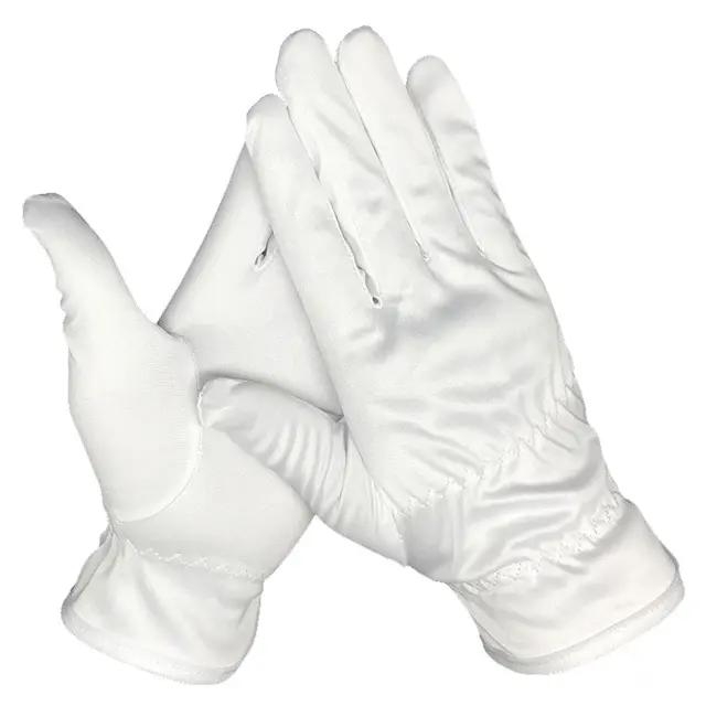 Krassen Vingerafdrukken Bescherming Voor Sieraden Collectibles Inspectie Wit Microfiber Handschoenen