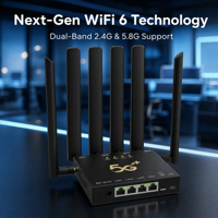 Routeur CPE 5G intérieur NR800 WiFi-6 double bande Qualcomm X55 avec emplacement pour carte SIM débloqué, ports Gigabit, modem hotspot sans fil 5G