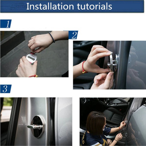 Verrouillage de <span class=keywords><strong>porte</strong></span> de <span class=keywords><strong>voiture</strong></span> en acier inoxydable, protection de gâche, pour Mazda, 2 portes - Product Image 6