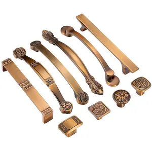 for Cupboards Wardrobe Doors Shoe Cabinets and Drawers pull Traditional Chinese-style Cabinet Handles