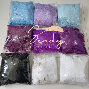 ふわふわ厚手ダチョウフェザーボアスカーフBoa De Plumasパーティーデコレーション衣服アクセサリーウェディングドレスステージパフォーマンス装飾 - Product Image 6