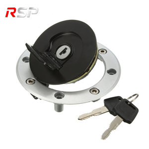 Bouchon de réservoir de gaz de carburant de <span class=keywords><strong>moto</strong></span> RSP serrure de couvercle en alliage d'aluminium noir pour GSXR 600/750/1000 GS500 RGV 250 GSX400 600/750 - Product Image 1