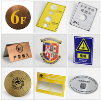 Plaques de marquage de câble en acier inoxydable, 2 pièces, traitement de gravure par corrosion, marqueur pour équipement métallique