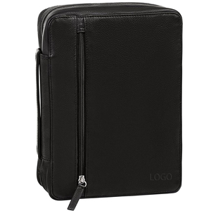 Housse de protection pour Bible en cuir avec fermeture éclair, sac de transport et organisateur de cadeaux, motif croix d'église, pour femmes et hommes - Product Image 1