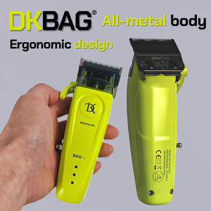 Cortadora <span class=keywords><strong>de</strong></span> <span class=keywords><strong>Pelo</strong></span> DKBAG DK-079 Recargable, Inalámbrica, con Cuerpo Metálico, para Uso Profesional en Salón - Product Image 2