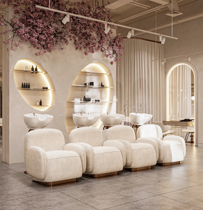 Modern Solid Wood Beauty Salon Interior Design and Full Store Furniture Solution - Product Image 1