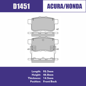 Nouvelles plaquettes de frein semi-métalliques en céramique NAO pour Dongfeng, <span class=keywords><strong>Spire</strong></span>, Guangqi, Accord, Accord BYD F6, Acura TSX High - Product Image 2