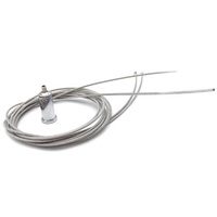 Kit de suspension pour luminaire réglable, câble en acier, pince à câble, avec queue de cochon
